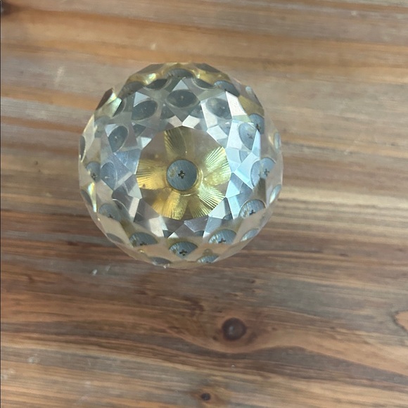 Crystal Pineapple Decor with Gold Accents - Picture 3 of 4